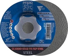 Pferd Šlifavimo diskas CC-Grind-Solid 125 SGP Steel Delta
