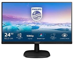 Monitorius Philips 243V7QDSB/00 23.8 ", IPS, FHD, 1920 x 1080 pikselių, 16:9, 5 ms, 250 cd/m², Juodas