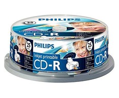 1x25 Philips CD-R 80min 700MB 52x IW SP