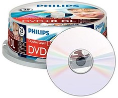 1x25 Philips DVD+R 8,5GB DL 8x IW SP