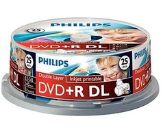 1x25 Philips DVD+R 8,5GB DL 8x IW SP