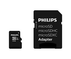 Atminties kortelė „Philips Micro SDHC“ kortelė 32 GB, 10 klasės UHS-I U3, įsk. Adapteriai