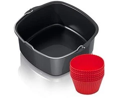 Gruzdintuvė „AirFryer“ kepimo priedų rinkinys „Philips HD9925/01“.