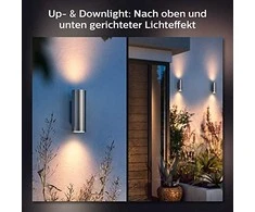 Sieninis šviestuvas Philips Hue AppearWACA EU sieninis žibintas inox 2x8