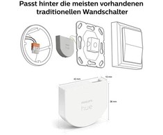 Sieninis šviestuvas „Philips Hue“ sieninis jungiklis, 2 vnt. pakuotėje