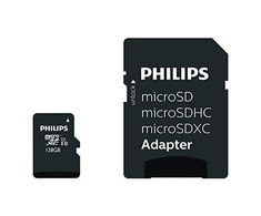 „Philips Micro SDXC“ kortelė 128 GB, 10 klasės UHS-I U1, įskaitant. Adapteris