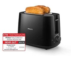 Philips Daily Collection HD2581/90 skrudintuvas 2 griežinėliai Juoda 830 W