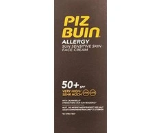 Saulei jautrios odos veido kremas Piz Buin Allergy SPF50, 50 ml