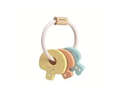 PlanToys lavinamasis žaislas - barškutis "Pasteliniai rakteliai" (PT5251)
