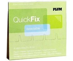 Pleistrai su metalo juostele PLUM QuickFix, 45vnt.