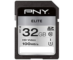 Atminties kortelė Pny Technologies Karta PNY Elite SDHC 32 GB Class 10 UHS-I/U1 (P-SD32GU1100EL-GE)