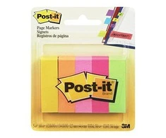3M Lipnūs žymekliai Post-it, 15 x 50 mm, 5 spalvos