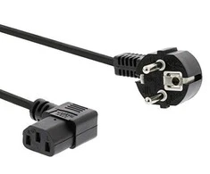 PREMIUMCORD Maitinimo laidas 230V 5m pasvirusi 90° kampu