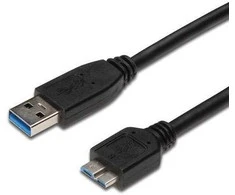 Kabelis USB PremiumCord USB-A - micro-B 1 m Juodas (ku3ma1bk)