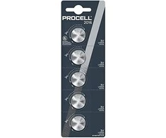 Duracell Procell CR2016 3V ličio baterijos, rinkinys 5 vnt.