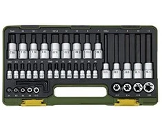 Galvučių rinkinys 1/4", TX ir HX 41 dalies PROXXON