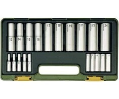 Galvučių rinkinys 1/4"+1/2" 20 dalių PROXXON