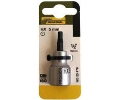 1/2" Galvutė su šešiakampiu antgaliu PROXXON 5 mm