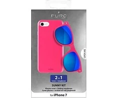 Dėklas Puro Sunny Kit Apple iPhone 7/8 + akiniai SE 2020 / SE 2022 rožinės spalvos IPC747SUNNYKIT1PNK