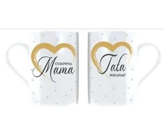 Kukartka Q 897 Mug Set with Exquisite Mum / Great Dad Design