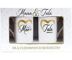 Kukartka Q 897 Mug Set with Exquisite Mum / Great Dad Design