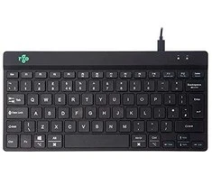 R-Go Tools Ergonomiczna R-Go Compact Break klaviatūra, su oprogramowaniem do robienia przerw, QWERTY (UK), su laidu, juoda