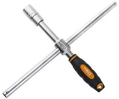 Ratų raktas NEO, 17 x 19 mm, 1/2", su gumuota rankena