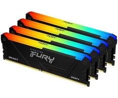 RAM Kingston KF432C16BB2AK4/32 32GB 3200MT/s DDR4 CL16 DIMM (Kit of 4) FURY Beast RGB | Kingston