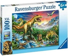 Ravensburger Dėlionė 100 vnt. - Dinozaurų Epoka