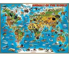 RAVENSBURGER dėlionė Gyvūnai visame pasaulyje, 300d., 13257