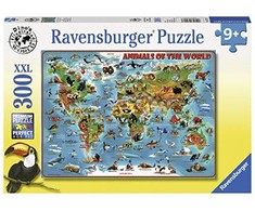 RAVENSBURGER dėlionė Gyvūnai visame pasaulyje, 300d., 13257