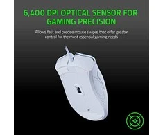 Pelė žaidimams Razer DeathAdder Essential, Balta