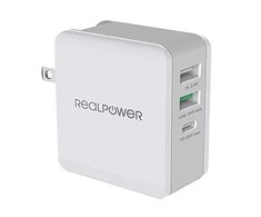 Krautuvas Realpower Darbasta- 65 2x USB-A 1x USB-C 2.4 A (306837)