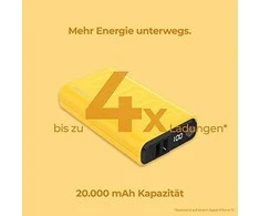Powerbank Realpower RealPower Powerbank PB-20000 rinkinys gelb 20.000mAh