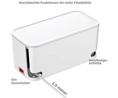 Realpower RealPower Steckdosenwürfel PowerBox 522 + 2xUSB-A / 2xUSB-C