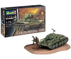 Revell T-34/76 Modell 1940 - PLASTIKINIS modeliavimo rinkinys