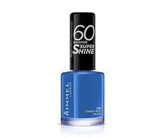 Rimmel London 60 Seconds Super Shine Nagų lakas Moterims 8 ml, 828 Danny Boy, Blue!