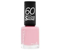 Rimmel London 60 Seconds Super Shine Nagų lakas Moterims 8 ml, 262 Ring a Ring O'Roses