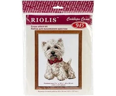 RIOLIS – Create It Yourself – Siuvinėjimo rinkinys „Vakarų Škotijos baltasis“ 945 (20x26 cm)