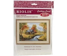 RIOLIS - Create It Yourself - Siuvinėjimo rinkinys „Rudeniškas vaizdas“ 1079 (38x26 cm)