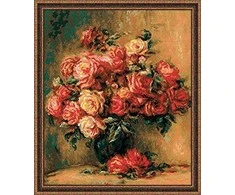 RIOLIS - Create It Yourself - Siuvinėjimo rinkinys „Rožių puokštė“ 1402 (40x48 cm)