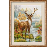 RIOLIS - Create It Yourself - Siuvinėjimo rinkinys „Elnias“ 1077 (30x40 cm)