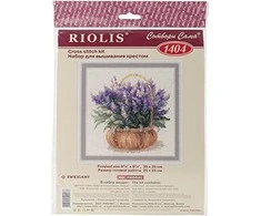 RIOLIS - Create It Yourself - Siuvinėjimo rinkinys „Prancūziškos levandos“ 1404 (25x25 cm)