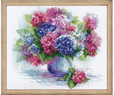 Hydrangea siuvinėjimo rinkinys iš RIOLIS Nr.: 1696