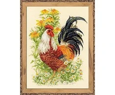 RIOLIS – Create It Yourself – Siuvinėjimo rinkinys „Gaidys“ 1479 (30x40 cm)