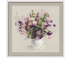 RIOLIS – Create It Yourself – Siuvinėjimo rinkinys „Vasariška puokštė“ 1010 (48x48 cm)