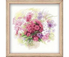 RIOLIS - Create It Yourself - Siuvinėjimo rinkinys „Pastelinis flioksas“ 1069 (30x30 cm)