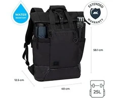 RIVACASE 5321 25L Nešiojamas kompiuteris bag 15.6" / 6 Juodas