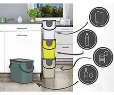 Atliekų Konteineris - ROTHO Albula 25L Technopolimeras su Pakabinimo Skylute Cappuccino