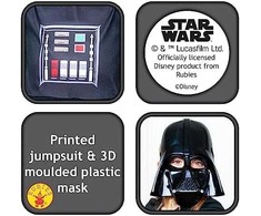 Disney Karnavalinis kostiumas Star Wars Star Wars Darth Vader kostiumas juodas maskuoklis 122-128 cm (7-8 metai)